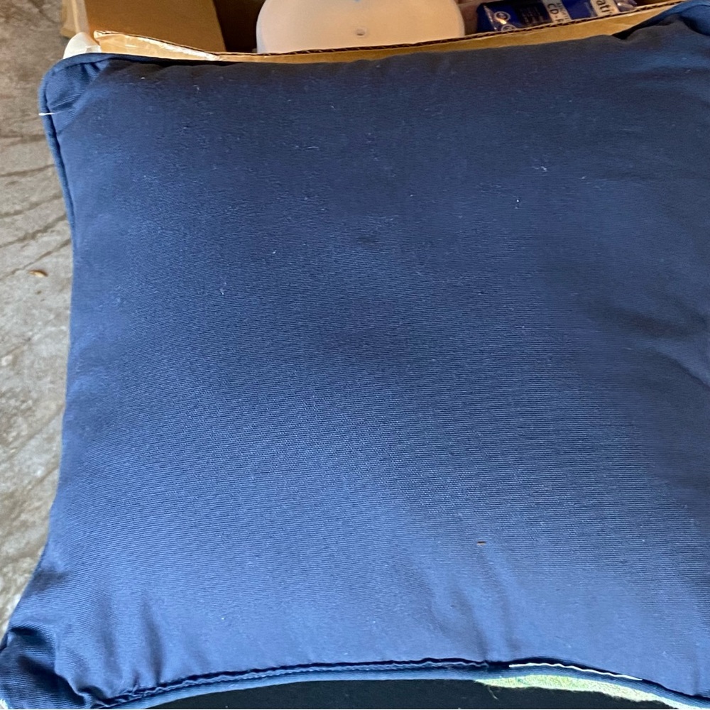 Blue Bonnet Tapestry Pillow - Picture 7 of 8